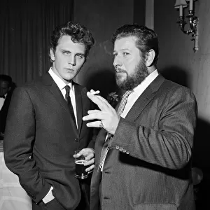 Actors Terence Stamp and Peter Ustinov. 23rd May 1961