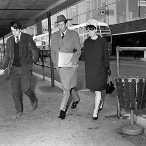 Actress Audrey Hepburn and her husband Mel Ferrer. 3rd April 1964