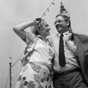 Actress Liz Dawn and husband Don Ibbetson reunited in Blackpool. 15th May 1982