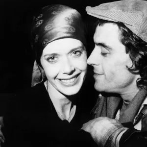 Actress Sylvia Kristel with boyfriend Ian McShane 1978