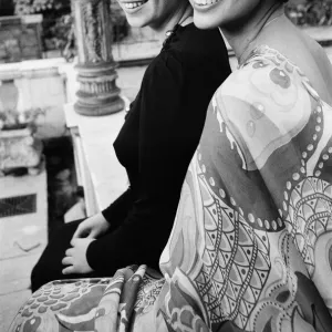 Actresses, Prunella Gee and Persis Khambatta, photo-call to announce their roles in new