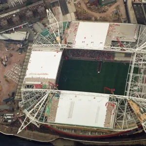 Aerial photo of the Millennium Stadium during the International friendly rugby match