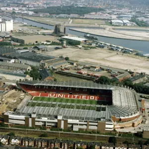 Aerial view of Old Trafford Stadium, home of Manchester United. 16th July 1992