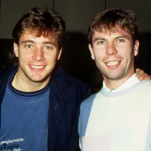 Ally McCoist with Brian McClair October 1988