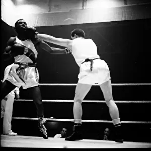 Amateur boxing match between the USA and England at Wembley