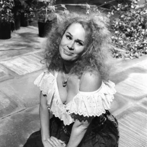 American film star Karen Black who is filming a Christmas show at Granada TV studios in