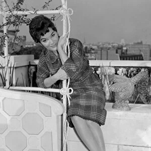 American singer Connie Francis pictured at her hotel shorlty after her arrival in the UK