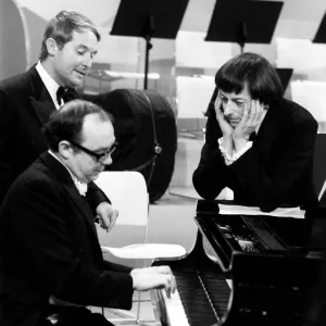 Andre Previn with Ernie Wise & Eric Morecambe for 1971 Morecambe & Wise christmas