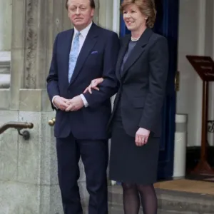 Andrew Parker Bowles & Rosemary Pitmans wedding at Chelsea Registrars Office