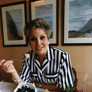 Angela Rippon TV Presenter and Newsreader appearing on the Health Programme on Radio 5