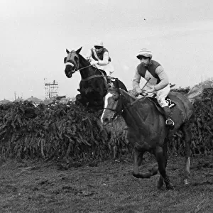 Anglo ridden by Tim Norman clears the last fence in the 1966 Grand National 26th March