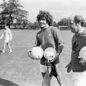 Argentinian football player Alberto Tarantini of Birmingham City pictured with Blues boss