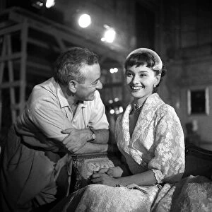 Audrey Hepburn, 1952. Filming the movie Roman Holiday Audrey Hepburn won an
