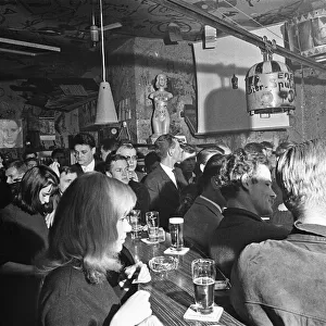 Berliners enjoying a night out at the Old Eden Saloon off of Damaschke Strasse, Berlin
