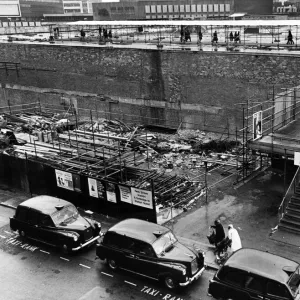 Birmingham New Street Station reconstruction. Birmingham, West Midlands. 6th April 1967