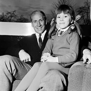 Bobby Charlton with his daughter Suzanne, after finding out that the Queen has named one