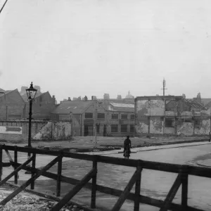 A bomb site in the centre of Hull Circa 1945