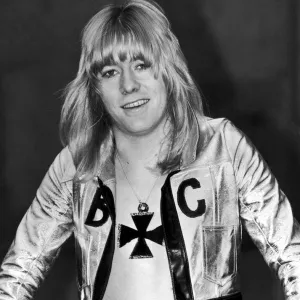 Brian Connolly of the pop group The Sweet, pictured here on news of a No