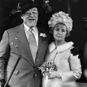 The Bride and groom after the ceremony. April 1971 P005940