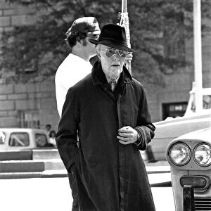 British pop singer David Bowie as an old man in New York during production of his latest