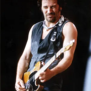 Bruce Springsteen May 1993 The Boss at Milton Keynes Bowl Playing Guitar