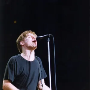 Bryan Adams in concert at Gateshead Stadium. 12th July 1992