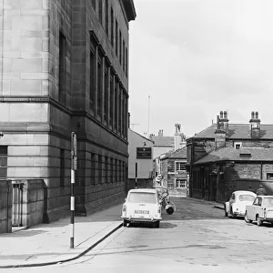 The Bull and Mouth Street seen from Ramsden Street, Huddersfield Circa June 1965