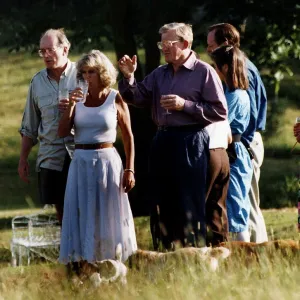 Camilla Parker Bowles, friend of Prince Charles, and husband Andrew Parker Bowles