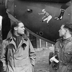Canadian fighter squadron which is led by Squadron leader Sir Douglas Bader
