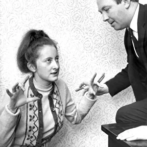 Captain Harold Dodds an amateur hypnotist with his 21 year old assistant Irene Wilson who