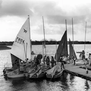 Cardiff - Llanishen Reservoir - A five day sailing course for adults gets underway at