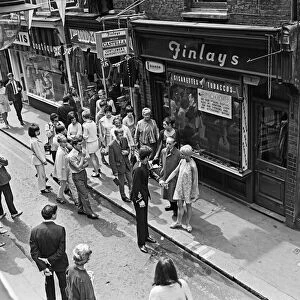 Carnaby Street Scenes and Demonstration over Mick Jagger and Keith Richard