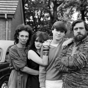 The cast of Brookside. From left to right, Sue Johnston (Sheila Grant) Shelagh O