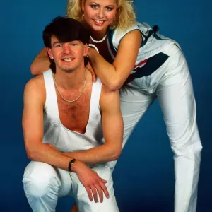 Charlie Nicholas & girlfriend Suzanne Dando July 1986