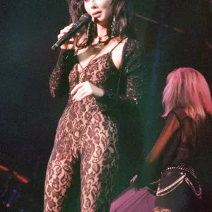 Cher, American singer, Heart of Stone Tour, concert at the NEC Arena, Birmingham