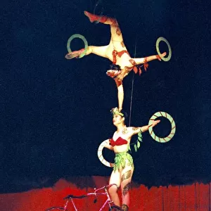 Chinese State Circus performers on stage at the Tyne Theatre in Newcastle