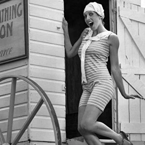 Clothing Beachwear: The 1920s were more daring, . Ladies knees received an airing