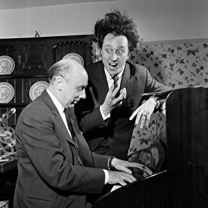 Comedian Ken Dodd, photographed at home for a Donald Zec feature. 7th October 1963