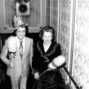 Comedian Ken Dodd and Prime Minister Margaret Thatcher in 1980