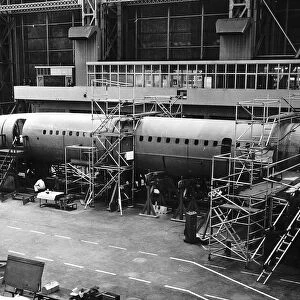 Concorde supersonic jet being built in Bristol England March 1967