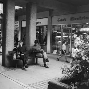 The Congreve Walk shopping precinct, Bedworth 31st July 1973