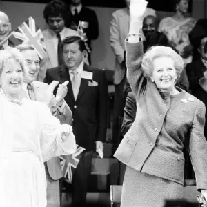 Conservative Party rally at Wembley during the 1987 election campaign