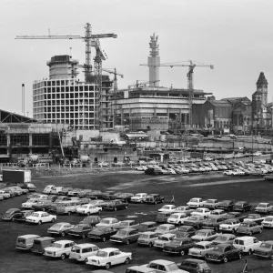 Construction in progress on the new ATV Alpha Tower block