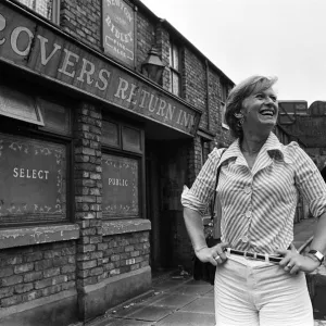 Coronation Street producer Susi Hush on the set of the soap. 14th August 1974