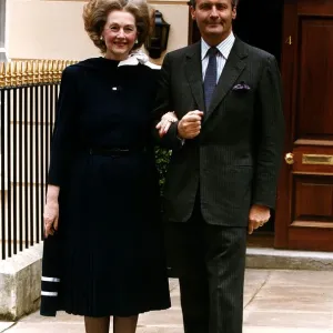 Count Jean Francois de Chambrun with his wife Raine Spencer Showing Engagement ring