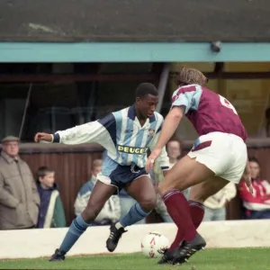 Coventry City v Aston Villa at Highfield Road. The final score was a 1-0 win to the Sky