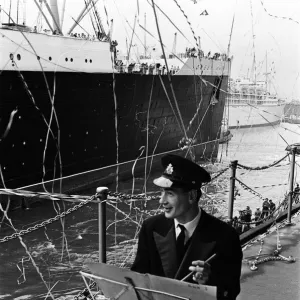 The Cunard White Star liner Queen Marys last Atlantic run. 27th September 1967