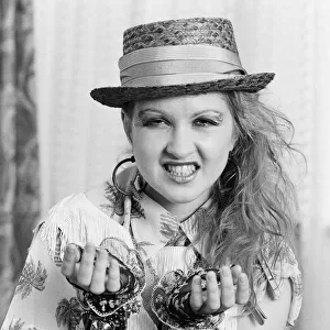 Cyndi Lauper (30) american singer songwriter pictured May 1984