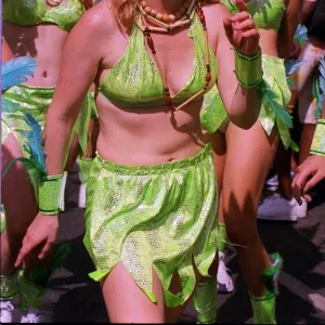 Dancers in the streets of Notting Hill for the carnival August 1999