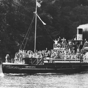 The Dart paddle steamer Compton Castle. 1980s